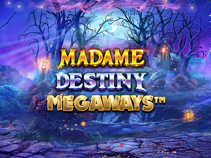 Capa do místico Madame Destiny Megaways, acesse com 52bet7 com login